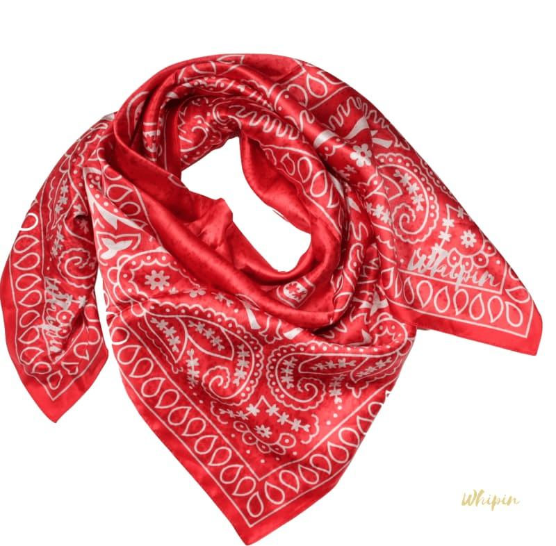 BRANDED SILK WILD RAG SCARF