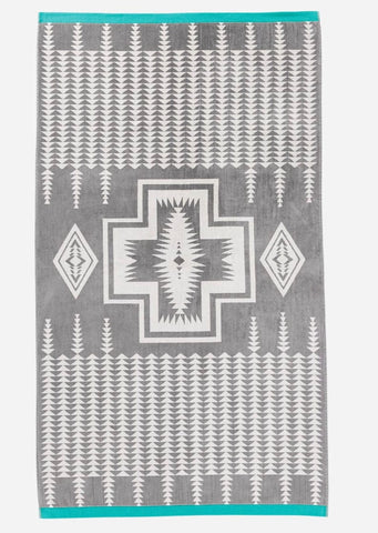 Brand of Bliss Pendleton Harding Jacquard Towel Grey